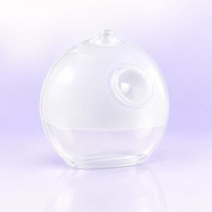 POUPY Recueil-lait portable 60 ml — packshot studio fond lavande