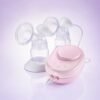 POUPY tire-lait électrique double rose bonbon